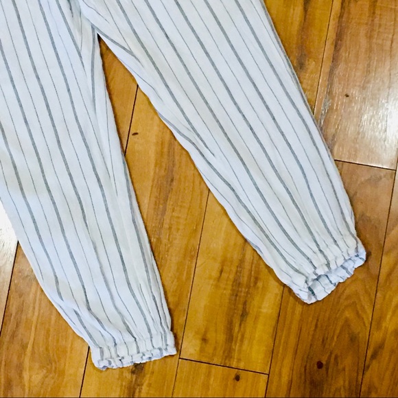 American Eagle AEO linen beach pants coastal stripes small -26 inseam - Picture 9 of 9